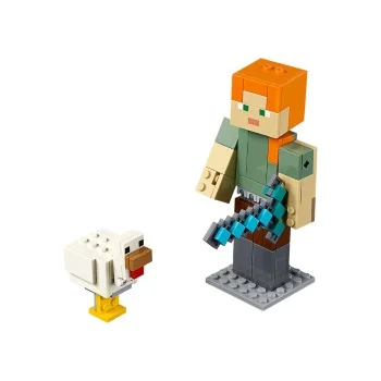 Lego set Minecraft Alex big fig with chicken LE21149